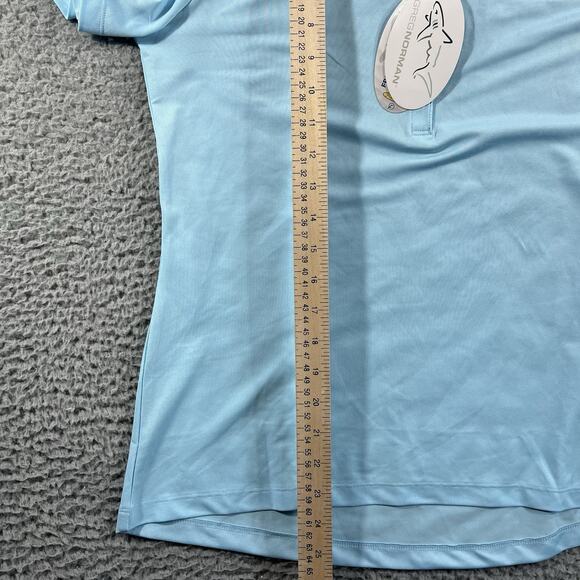 KPMG PGA CONGRESSIONAL WOMENS POLO SHIRT SIZE MEDIUM BLUE GREG NORMAN NWT GOLF - Picture 8 of 11